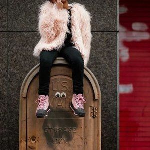 Light Pink #Shag Jacket